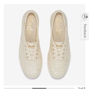 Kate Spade Glitter Sneaker by Keds Women's Champion
Cream (size 7.5)